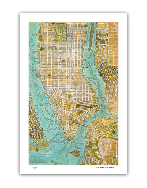 Manhattan Map | Limited Edition Prints